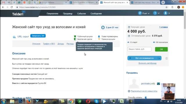 Видеоблок №18 — Купля продажа сайтов Часть 1 смотреть онлайн