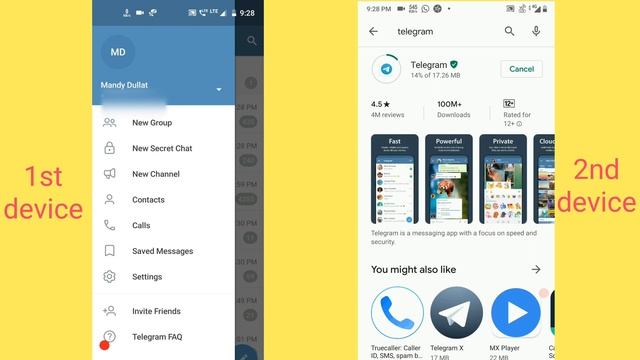 How to Use Telegram on Two Devices Parallelly смотреть онлайн