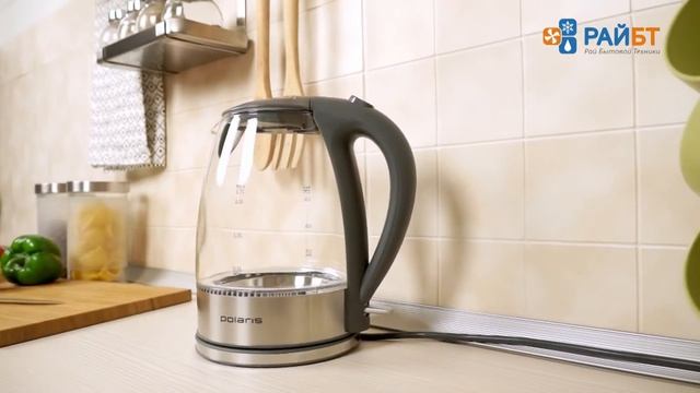 Чайник Polaris PWK 1719CGL смотреть онлайн