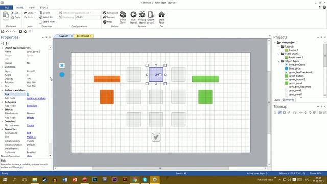 Construct 2 - создание Tic Tac Toe [Часть 4] рестарт уровня. смотреть онлайн
