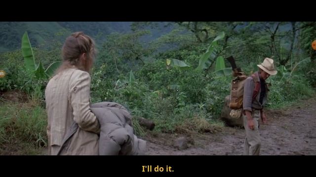 Роман с камнем на английском с двойными субтитрами 1984. Romancing the Stone with double subtitles смотреть онлайн