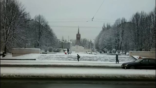 Зима в Калининграде. Поет Александр Бон смотреть онлайн