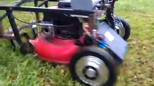 радиоуправляемая газонокосилка часть 2 без травосборника