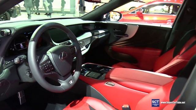2019 Lexus LS 500 F Sport - Exterior and Interior Walkaround - 2019 New York Auto Show смотреть онлайн