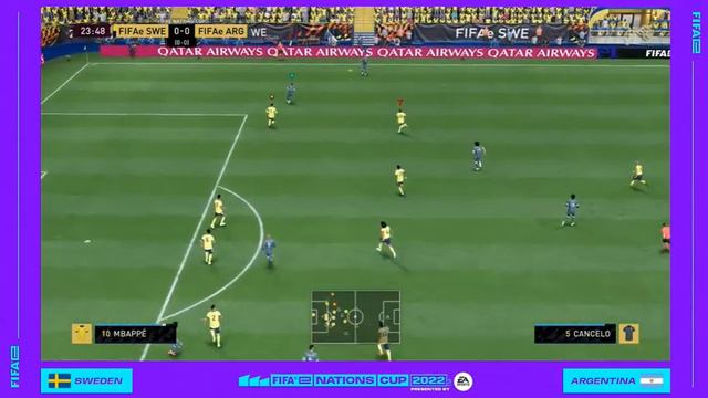 SWEDEN 1 VS 0 ARGENTINA I FIFA eNATIONS CUP 2022 I FIFA 22 I QUARTAS DE FINAL | SWEDEN NA SEMI-FINA смотреть онлайн