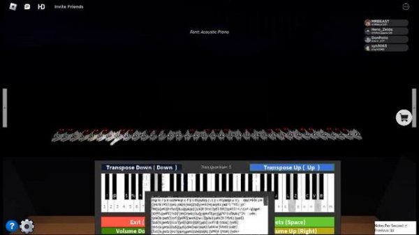 Megalovania Roblox piano (HARD) (Sheets In Desc)