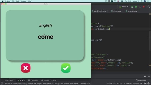 Day 31 - Flash Card App Capstone Project - 4 Solution & Walkthrough for Flipping Cards смотреть онлайн