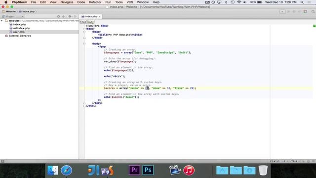 [Working With PHP] Episode 6: Arrays смотреть онлайн