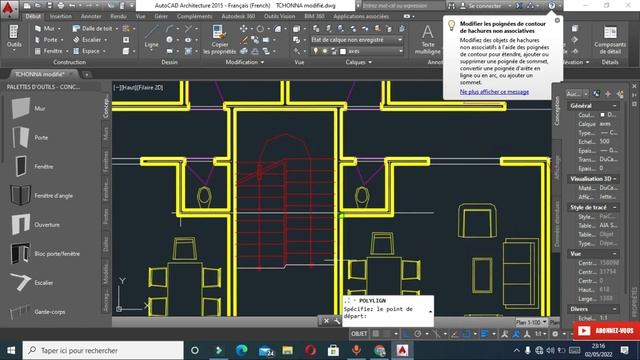 ?COMMENT DESSINER UNE DALLE UN CLIQUE AVEC AUTOCAD ARCHITECTURE смотреть онлайн