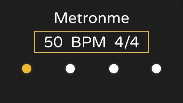 Metronome | 50 BPM | 4/4 Time (with Accent ) смотреть онлайн