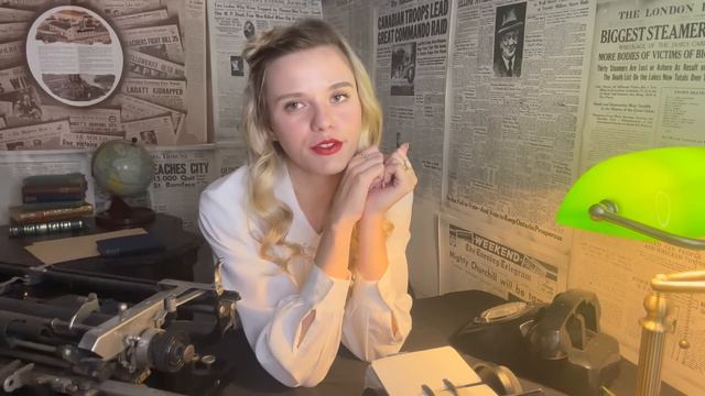 ASMR 1940s Office Secretary Roleplay 📞📃 (typewriter, Rolodex, Rotary Phone, Etc)