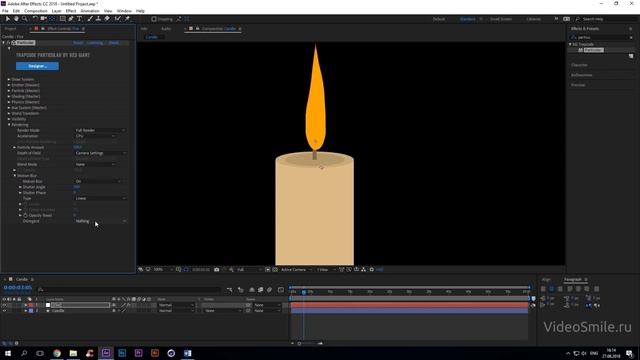 After Effects. Процедурное пламя при помощи Particular. (Артем Лукьянов, VideoSmile) смотреть онлайн