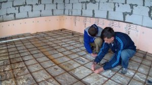 ДВУХЭТАЖНЫЙ ГАРАЖ САМ. Подготовлен пол в гараже под заливку Часть 2.