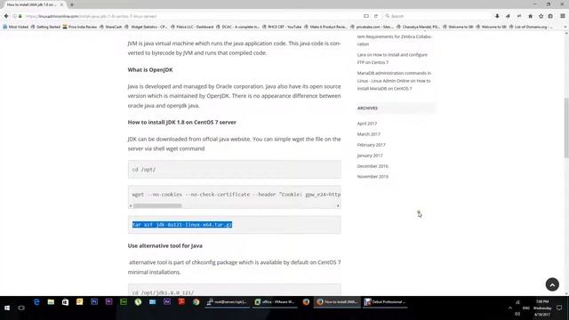 How to Install JDK 1.8 Java on CentOS 7 Server смотреть онлайн