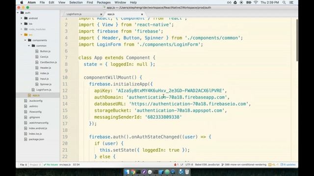 73 - Logging a User Out and Wrapup in React Native смотреть онлайн