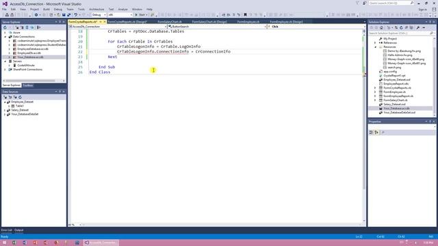 VB.Net Tutorial : How to Dynamically Change Crystal Reports Database Connection (Access) смотреть онлайн