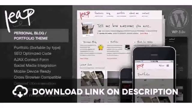 Jolie - A Responsive WordPress Blog Theme Free Download смотреть онлайн