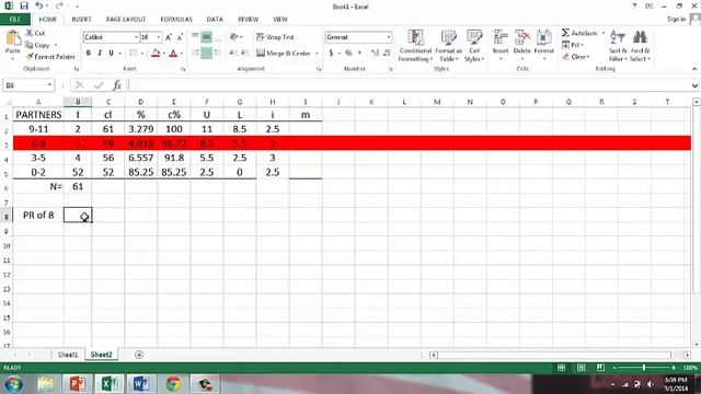 Excel, Percentile Ranks смотреть онлайн