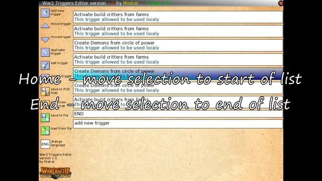 War2 Trigger Editor : 1 - Basic controls смотреть онлайн