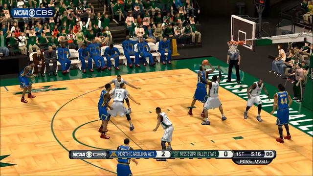NBA 2k14 HBCU Basketball Mod NC A&T vs Mississippi Valley State смотреть онлайн