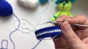 Штанишки для Зайки. № 1. Мастер класс, Амигуруми. Как вязать одежду для кукол. Для начинающих