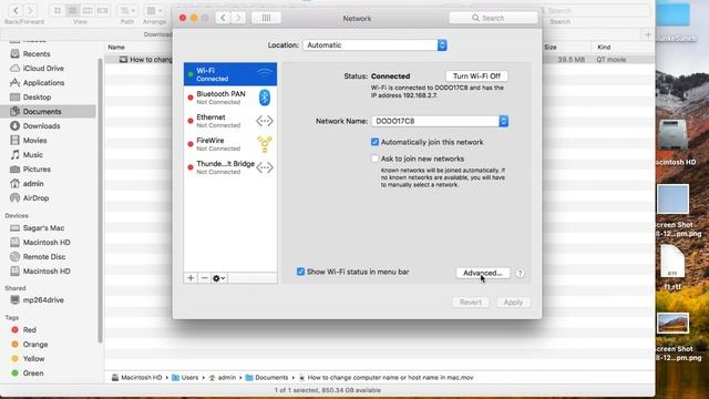 How to find IP and MAC addresses of wifi and ethernet in Mac смотреть онлайн