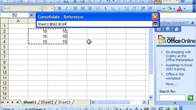 Excel 2003 Tutorial Using Data Consolidation Microsoft Training Lesson 20.1 смотреть онлайн