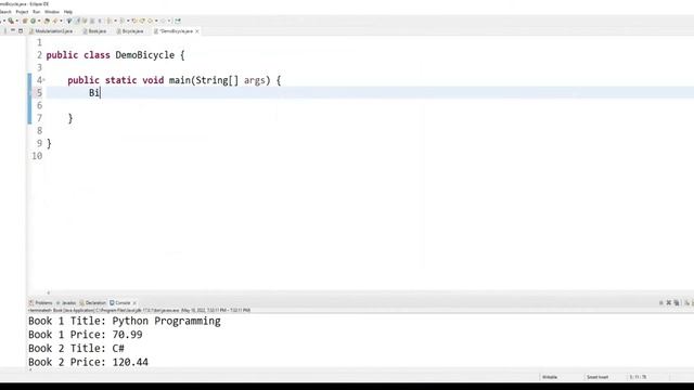 Java Complete Class Example with Getters Setters Constructor Instances | Object Passed as Parameter смотреть онлайн