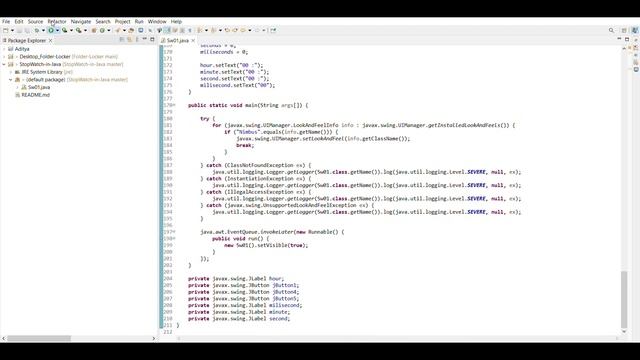 Timer and Stopwatch |Code_Clause internship | Task 1 Java Development with source code смотреть онлайн