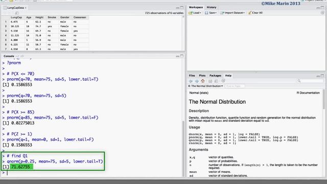 Normal Distribution, Z Scores, and Normal Probabilities in R | R Tutorial 3.3| MarinStatslectures смотреть онлайн