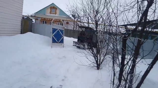 Уборка снега самодельный погрузчиком смотреть онлайн