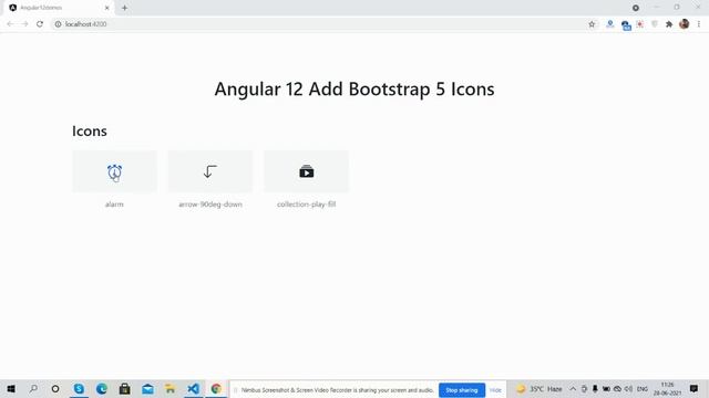 Add Bootstrap 5 Icons in Angular 12 смотреть онлайн