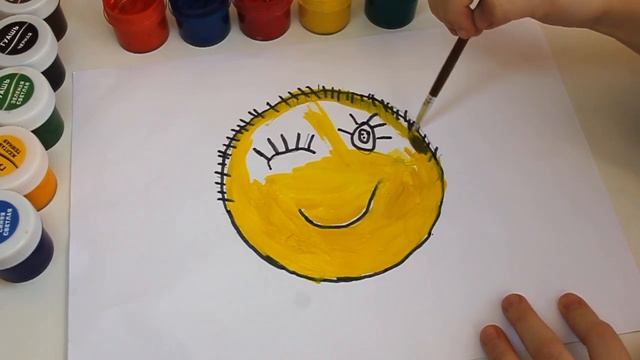 Рисуем смайлик Видео для детей смотреть онлайн