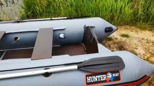 Лодка ПВХ Хантер 320 ЛК - из транспортной на берег, первый спуск на воду. Реальный и честный отзыв