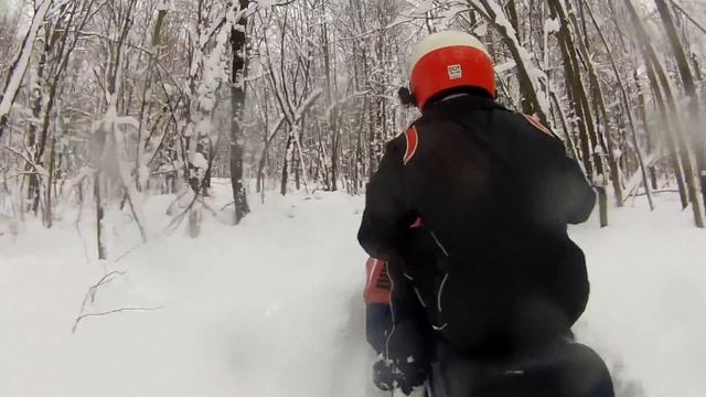 1982 Yamaha BR250 Bravo Snowmobile Hill Climb смотреть онлайн