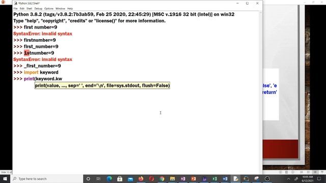 Variables Declaration, Assignment and Python Keywords (Lesson 3) смотреть онлайн