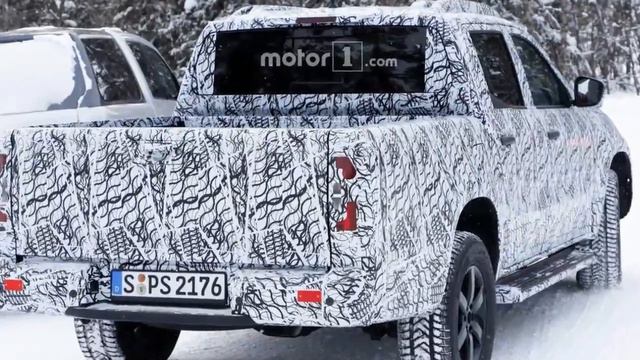 2018 Mercedes X-Class Pickups Revealed Headlights in Spy Shots смотреть онлайн