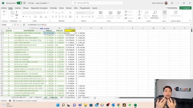 AUMENTO DE PRECIOS - LISTA DE PRECIOS EN EXCEL смотреть онлайн