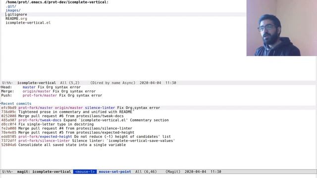 Emacs: introduction to MAGIT смотреть онлайн