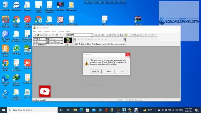 How to Fix the server busy problem in RSLogix500 (in a Minute)I RSLogix500 Server Busy Proble Solve смотреть онлайн