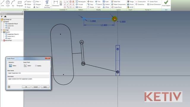 How to Use Sketch Blocks in Autodesk Inventor смотреть онлайн