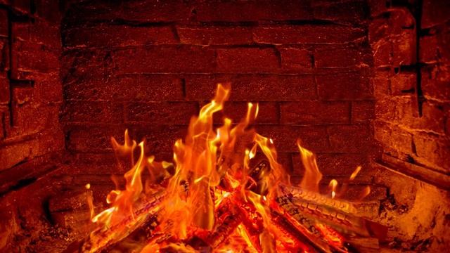 4K FIREPLACE Камин в реальном времени - Звуки огня - Расслабляющее видео с горящим огнем Ultra HD смотреть онлайн