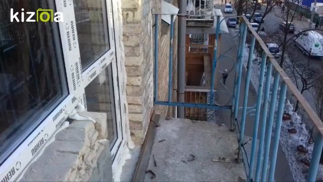 Французский балкон в Сталинке 1 ч Вынос по плите смотреть онлайн