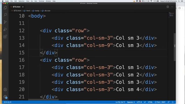 Bootstrap Tutorial 5 - Row & Column - Bootstrap tutorial for beginners смотреть онлайн