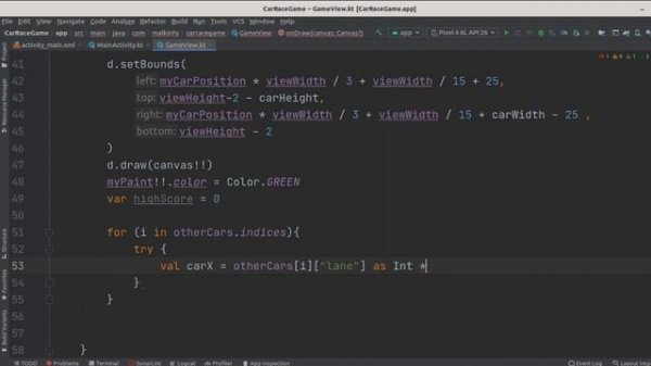 how to make car racing game in android studio\how to make your own car game in android studio