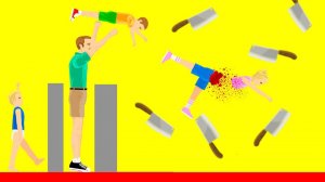 НЕ КИДАЙ НАС ТУДА! ОПАСНЫЙ МАНЬЯК ПРОТИВ МЕЛКИХ! ПРОШЕЛ БЕЗУМНЫЙ УРОВЕНЬ В HAPPY WHEELS