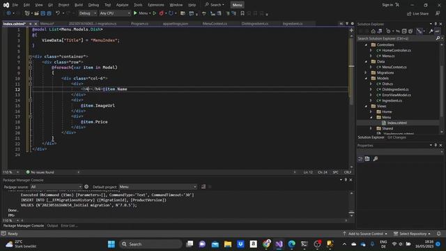 Creating a Food Menu Web Application in Asp.Net Core смотреть онлайн