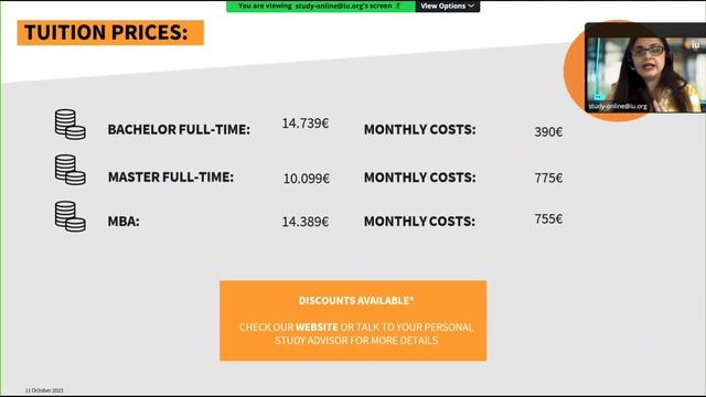 Webinar International University in Berlin Online studies смотреть онлайн