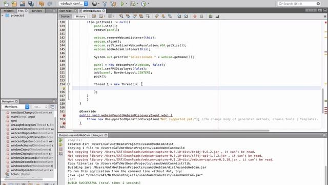 Uso de Camara web con JAVA parte 4 смотреть онлайн