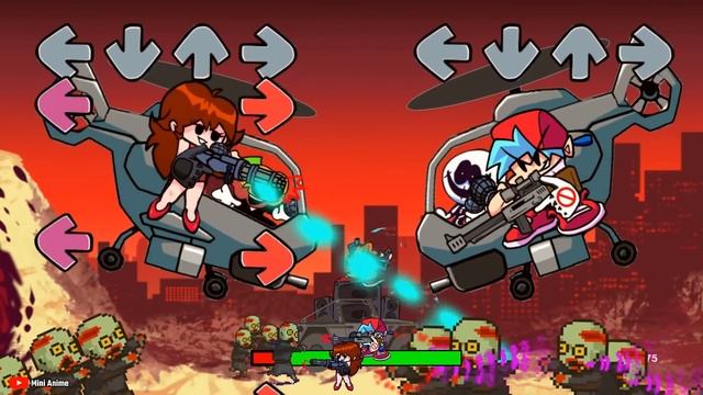 Friday Night Funkin' but Zombie - World War Z - BF , GF [Help Pico!] [Week 1] смотреть онлайн